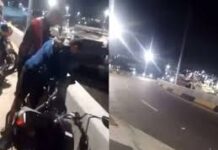 Familiares e amigos fecham avenida na zona Leste em protesto a m0rt3 de motociclista no viaduto Rei Pelé