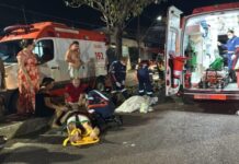 Grávida morre em acidente de moto após cair em buraco na Djalma Batista, em Manaus