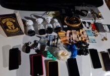 Em Japurá, PC-AM, PMAM e GCM prendem homem com entorpecentes e material utilizado no tráfico de drogas