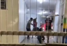 VÍDEO: Homens brigam na porta do 30º DIP no Jorge Teixeira