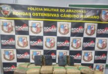 Rocam apreende 100 kg de skunk em balneário de Manaus