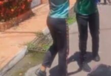 VÍDEO: Estudantes são flagrados br1g4ndo no meio da rua à caminho da escola em Parintins