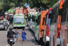 Rodoviários voltam a paralisar 100% da frota deixando a população manauara sem transporte coletivo