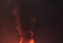 Fogo consome três casas após bojita de gás explodir em Manacapuru