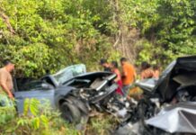 Grave acidente na BR-174 deixa um morto e três feridos em Presidente Figueiredo