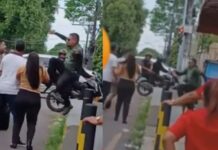 VÍDEO: Quatro homens são flagrados br1g@nd0 no meio da Avenida J no Alvorada