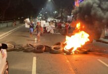 VÍDEOS: Populares fecham a Avenida Brasil em protesto pela morte de jovem em ação da Rocam na Vila da Prata em Manaus