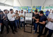 Governador Wilson Lima entrega primeira etapa da rede de esgoto do Prosamin+ em Manaus
