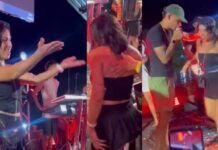 Mulher sobe no palco e mostra tudo e mais um pouco em show de forró em Manaus