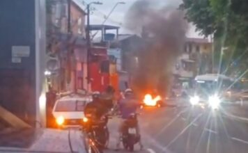 VÍDEO: T1r0s de AR15 e manifestação marcam a quarta-feira na Compensa