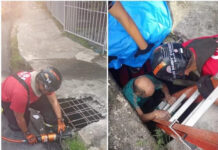 Idoso de 64 anos é resgatado pelos bombeiros em bueiro no Parque Dez