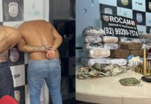 Rocam prende dupla com drogas e munições na Praça 14