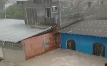 Alagamentos, trânsito parado e ruas debaixo d’água, chuva transforma Manaus em caos