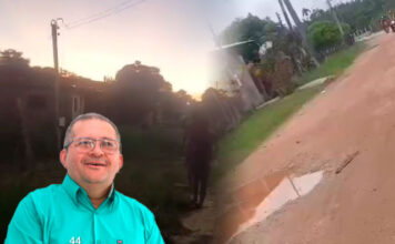 Prefeito de Codajás vai gastar mais de R$ 2 milhões para asfaltar uma única rua no município