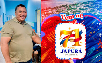 Gestão do prefeito Vanilso Monteiro prepara uma grande festa de 71 anos, com uma programação histórica em Japurá