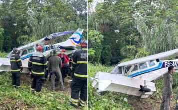 Monomotor sai da pista durante decolagem no Aeroclube do Amazonas