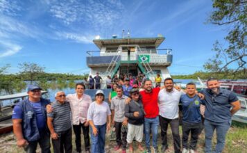 Prefeita Valciléia Maciel acompanha atendimentos de UBS Fluvial que leva saúde às comunidades rurais de Manacapuru