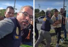 Jornalista é agredido por perito durante acidente no Distrito Industrial