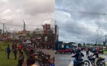 Motociclistas por aplicativo protestam contra Projeto de Lei que garante 30% do valor total das corridas para as empresas