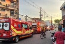 Gráfica pega fogo no Nossa Senhora das Graças