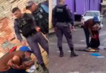 Homem chega em casa, pega a mulher com outro e ainda acaba preso por tentar agredir ela no Jorge Teixeira