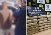 “CR7” e mulher são presos com 300kg de entorpecentes no bairro de Flores