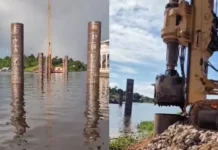 As obras da Ponte do Abial seguem em ritmo acelerado no município de Tefé