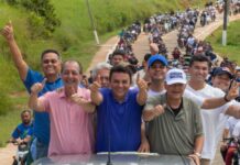 Apoio popular marca passagem de Omar Aziz pelo Juruá e reforça força de grupo que lidera disputa no Amazonas