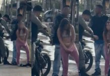 VÍDEO: Durante abordagem, mulher tira uma p1stola 9mm das partes íntimas
