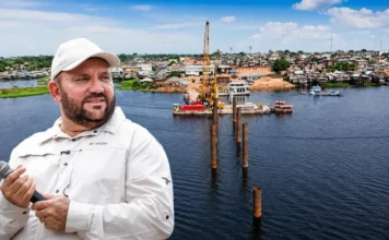 Gestão Nicson Marreira avança na construção da ponte do Abial, que liga quatro bairros em Tefé
