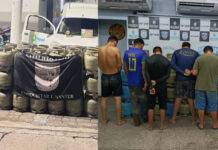 Polícia prende sete homens por furtar 68 botijas de gás no Jorge Teixeira