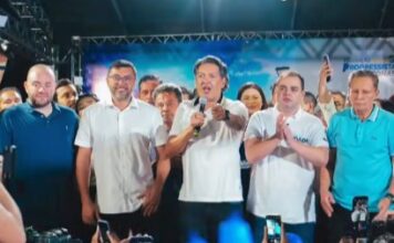 Ao lado de Roberto Cidade, Felipe Souza critica ‘velha política’ e diz que o governador representa mudança