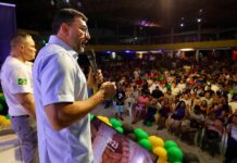 Wilson Lima destaca redução dos homicídios e fortalecimento da segurança pública durante lançamento da pré-candidatura de Vinícius Almeida