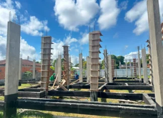 Obra da nova Creche Municipal de Parintins beneficia famílias parintinenses