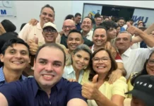 Roberto Cidade consolida apoio da maioria da Câmara de Parintins em ato de pré-candidatura