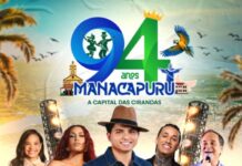 Primeira noite dos 94 anos de Manacapuru abre programação com concursos, ciranda e show nacional