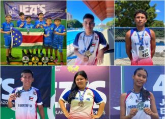 Parintins conquista ouro inédito na natação, se destaca no badminton e amplia pódio no 47º Jogos Escolares do Amazonas
