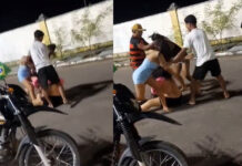 VÍDEO: Mulheres são flagradas trocando puxões de cabelo e socos interior do Amazonas