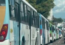 Sem seus salários, rodoviários paralisam suas atividades e deixam Manaus sem transporte