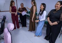 Thaisa Cidade acompanha ação de qualificação profissional para mulheres em situação de vulnerabilidade