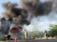 VÍDEO: Bombeiros são acionados para combater incêndio em lixeira viciada no Distrito