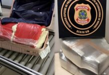 Com medo de serem presas, ‘mulas’ abandonam malas com 47 kg de maconha no Aeroporto de Manaus