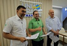 Wilson Lima confirma candidatura ao Senado pela coligação União pelo Amazonas com assinatura do registro eleitoral