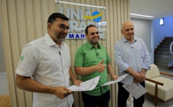 Wilson Lima confirma candidatura ao Senado pela coligação União pelo Amazonas com assinatura do registro eleitoral