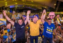 Roberto Cidade participa de ato que confirma Fausto Júnior na disputa à reeleição para deputado federal