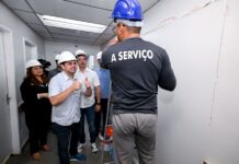 Governador Roberto Cidade vistoria obras da Maternidade Azilda Marreiro, na zona norte de Manaus