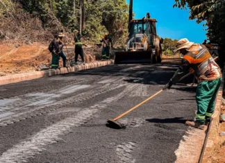 Gestão Nicson Marreira avança com pavimentação do Ramal do Bacuri, em Tefé