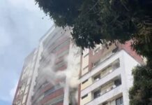 Princípio de incêndio atinge apartamento em prédio no Vieiralves em Manaus