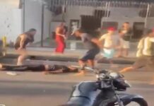 VÍDEO: Adega no Alvorada termina com confusão e br1ga generalizada entre os frequentadores