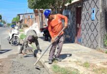 Parintins avança com serviços de meio-fio, sarjeta e calçadas em diferentes áreas da cidade